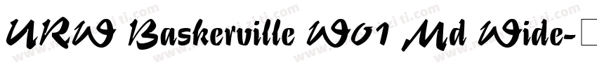 URW Baskerville W01 Md Wide字体转换